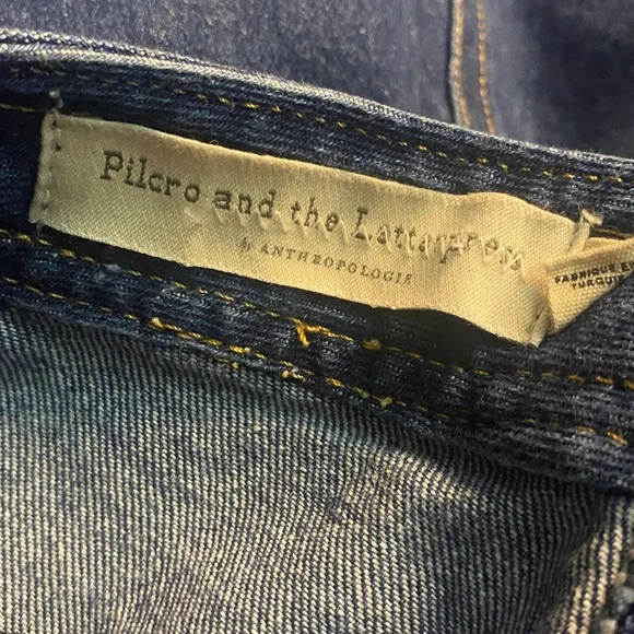 Pilcro and the Letterpress by Anthropologie Blue A-Line Denim Skirt - Picture 5 of 7